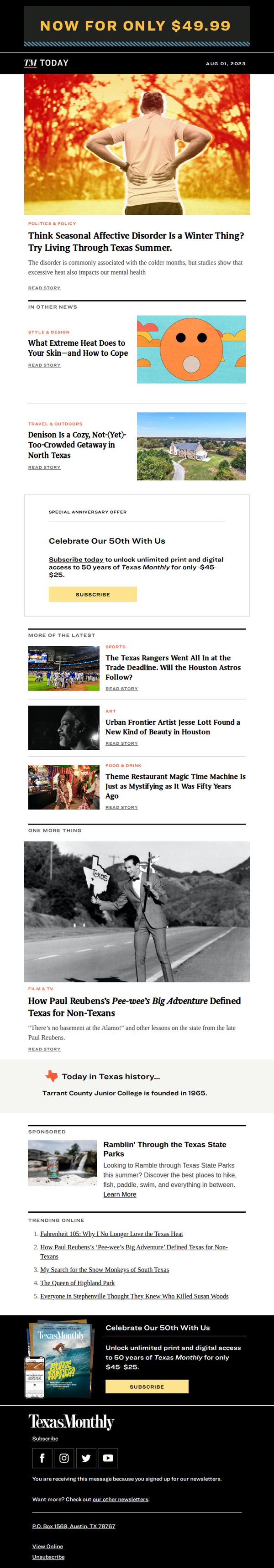 8. Think Seasonal Affective Disorder Is a Winter Thing? Try Living Through Texas Summer.