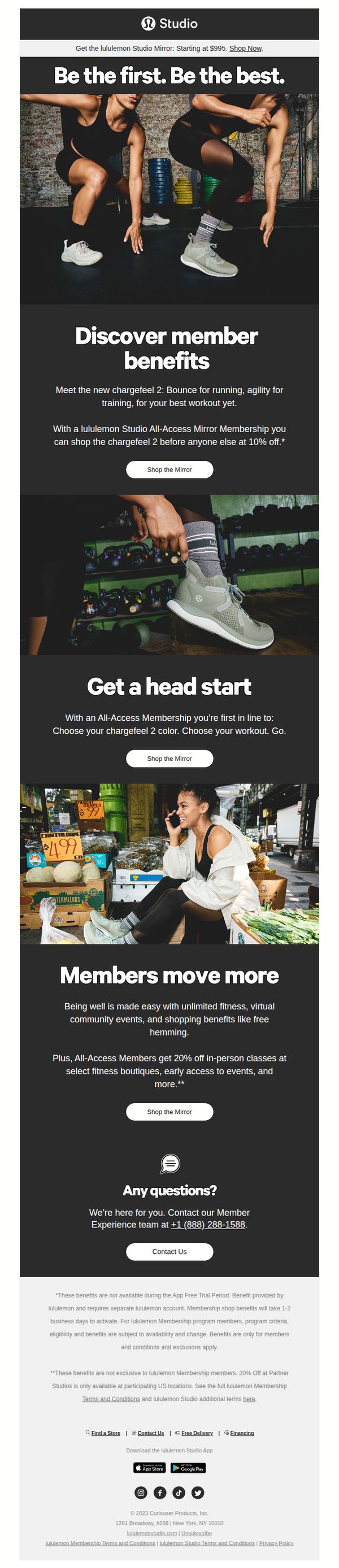 lululemon Studio (formerly Mirror)