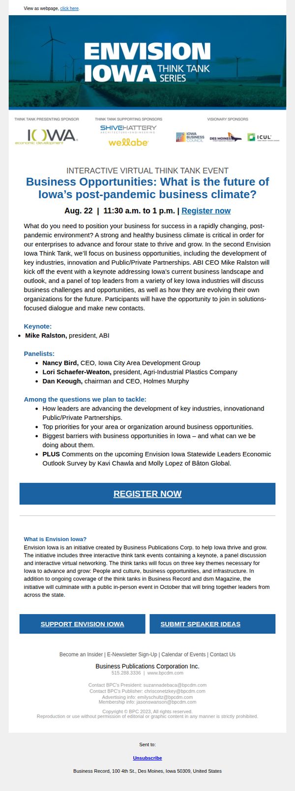 7. Register: What is the future of Iowa’s post-pandemic business climate?