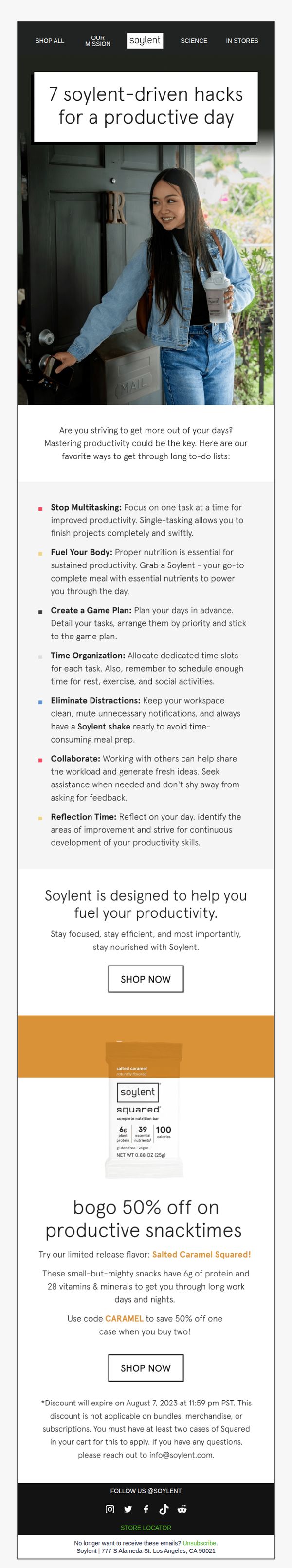 6. We hacked food, now it’s time to hack productivity.