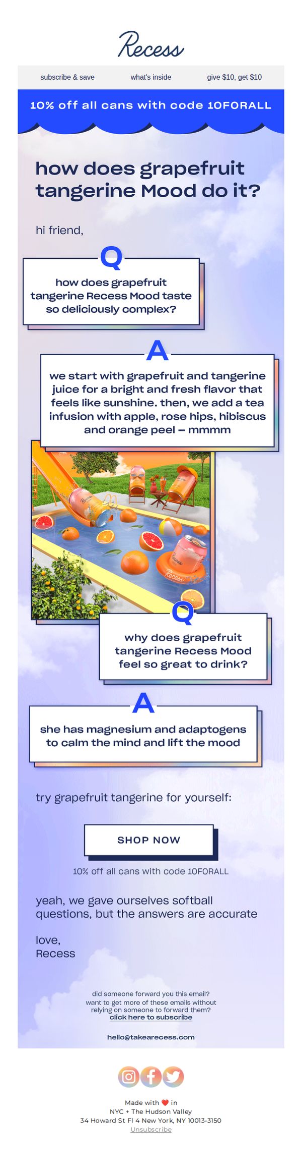 9. grapefruit tangerine q&a