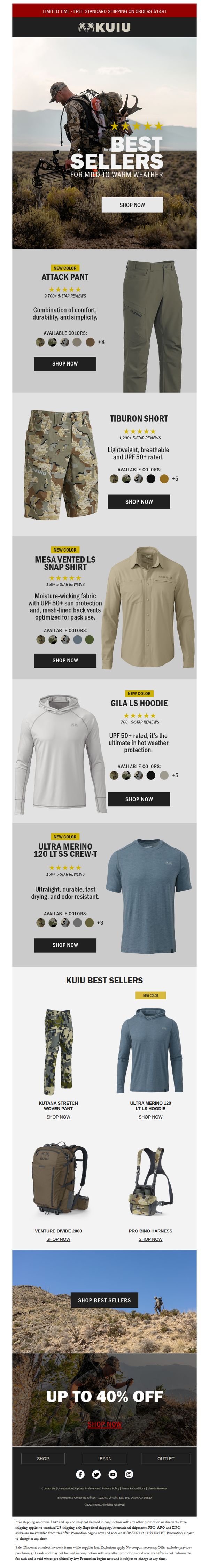 9. Shop Our Best-Selling Warm Weather Gear