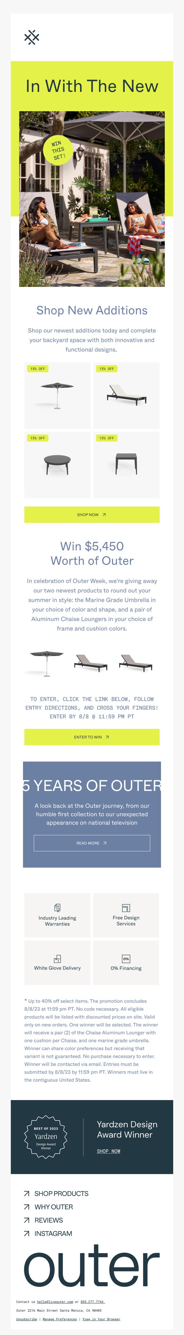 9. Outer Week: Shop Our Newest Products