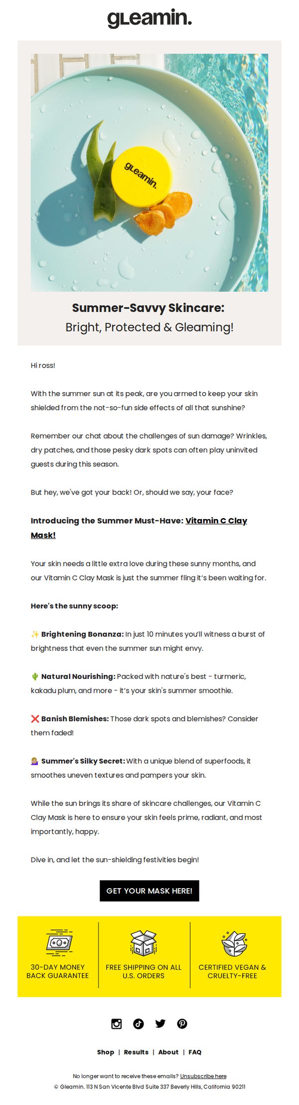 8. ☀️ Sun's Out, Mask On: Your Summer Skincare Essential!