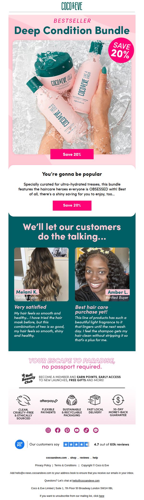 8. Coco & Eve: Bestseller: Deep Condition Bundle