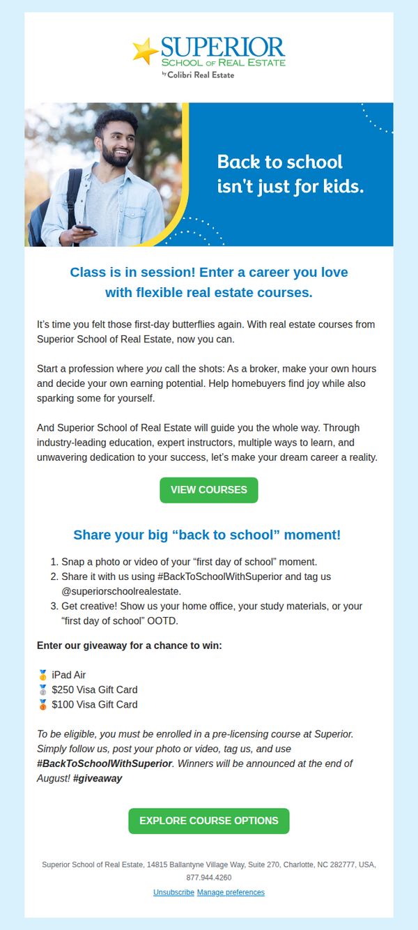 9. Back to school isn't just for kids