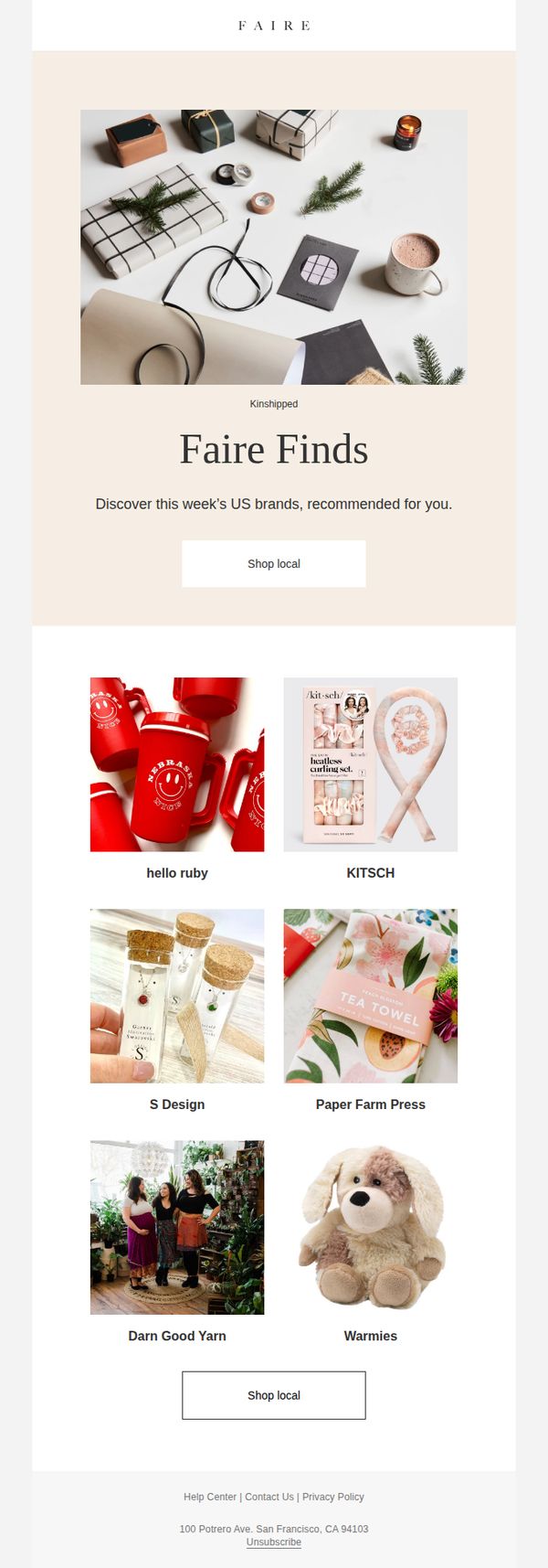 6. Faire.com: Panorama, discover these US brands