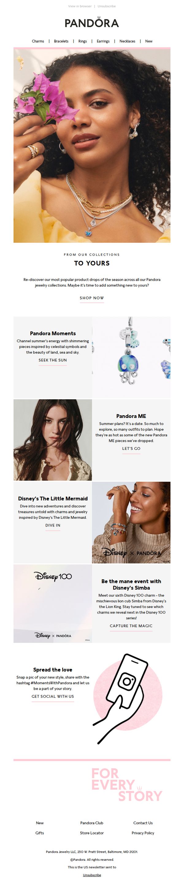 6. Pandora: Have you seen this season's collections yet?