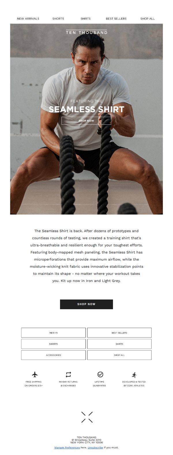 6. Ten Thousand: The Seamless Shirt