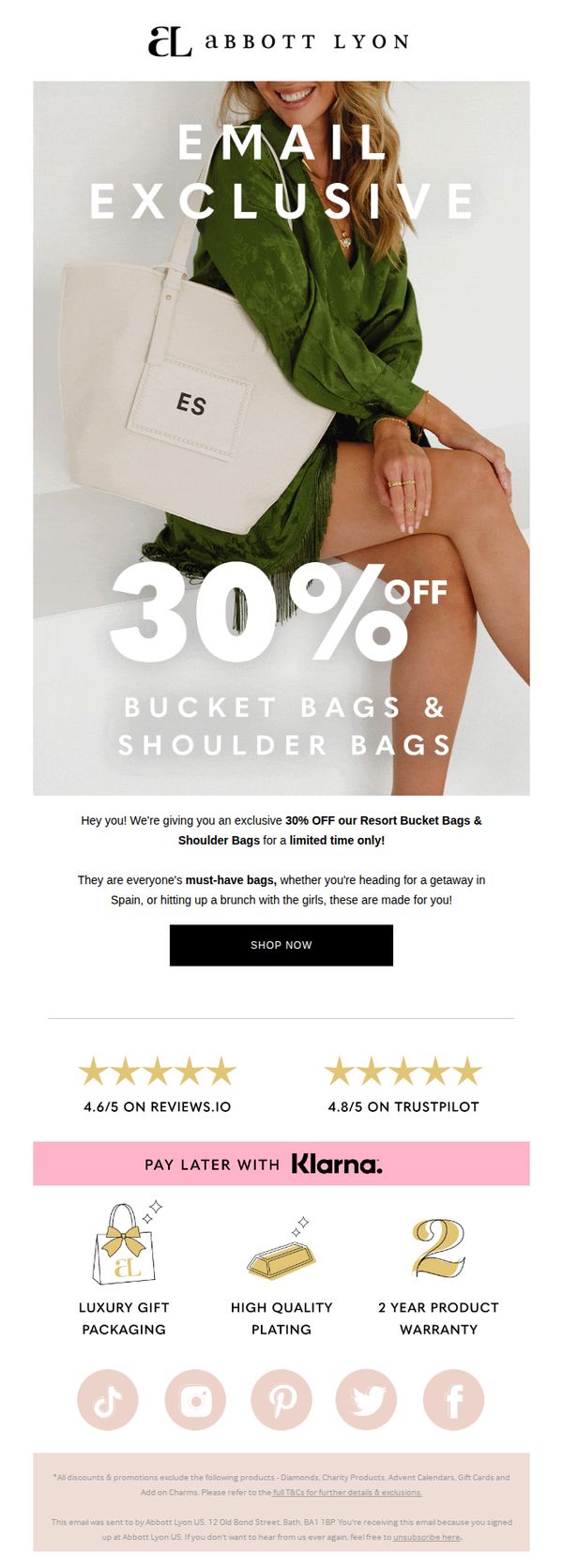 6. Abbott Lyon: EXCLUSIVE: 30% OFF BAGS 🤩
