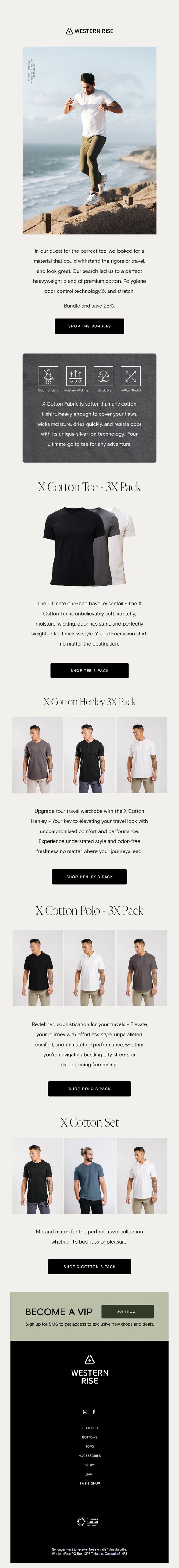 8. X Cotton Travel Bundles