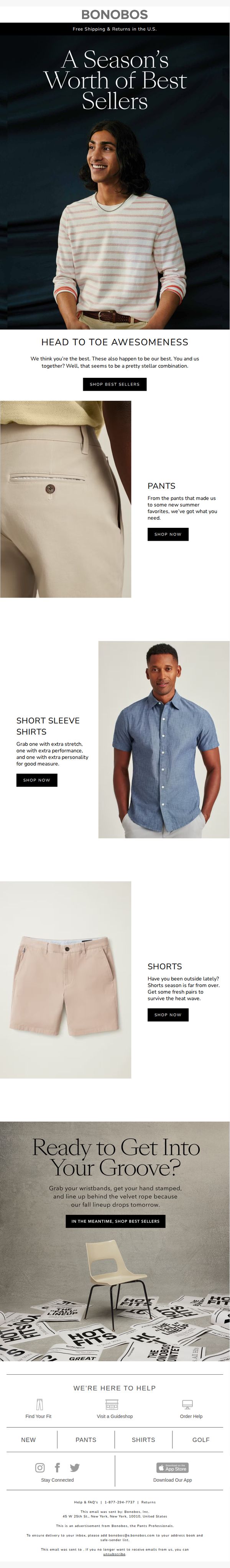 9. Bonobos: Don't Sleep on These Best Sellers