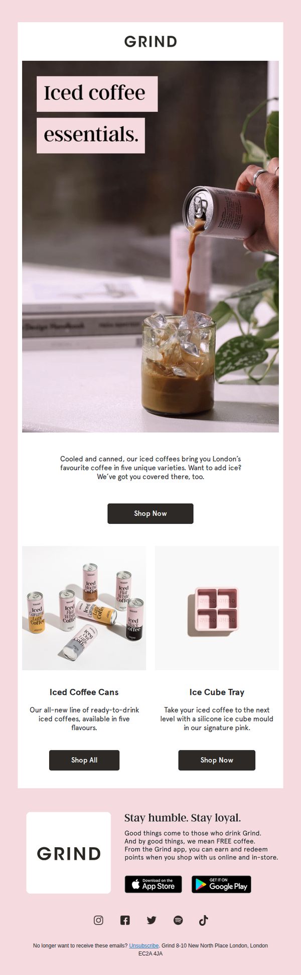 6. Grind: Your cold coffee essentials.