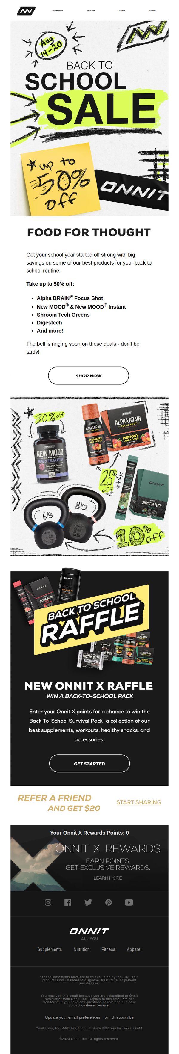 10. Take Up To 50% OFF During The Back To School Sale