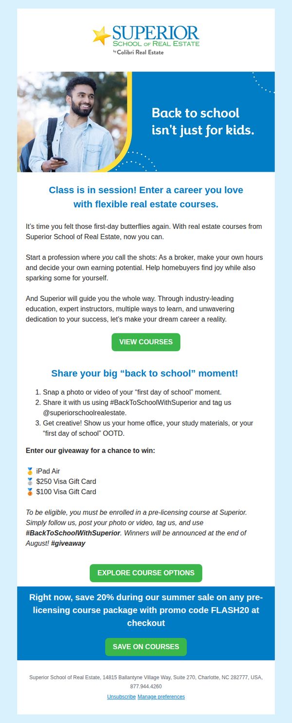 9. Back to school isn't just for kids