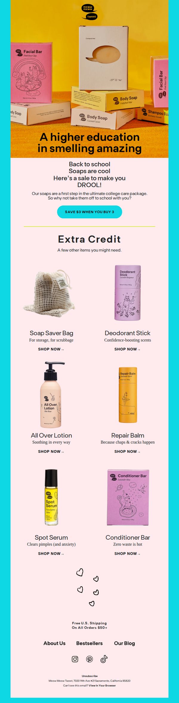 7. Buy 3 Soaps & Save