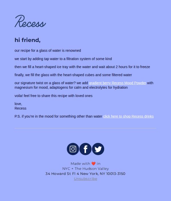Recess