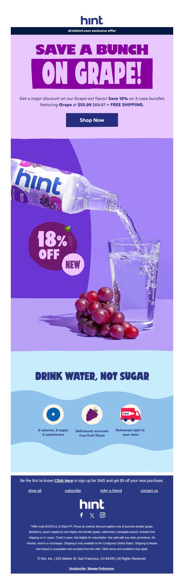 7. Hint: Ready to save a BUNCH? 🍇