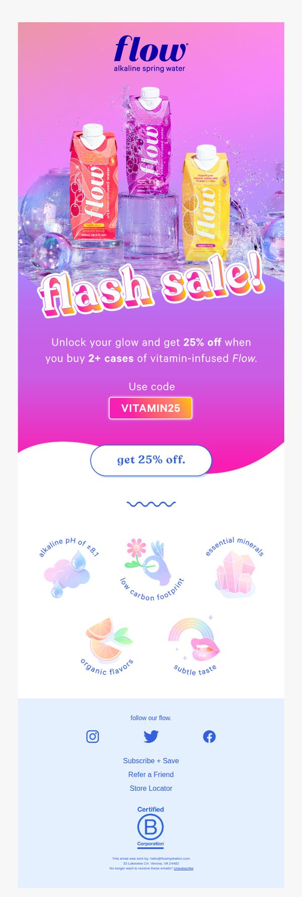 9. 25% off vitamin starts NOW ☀️