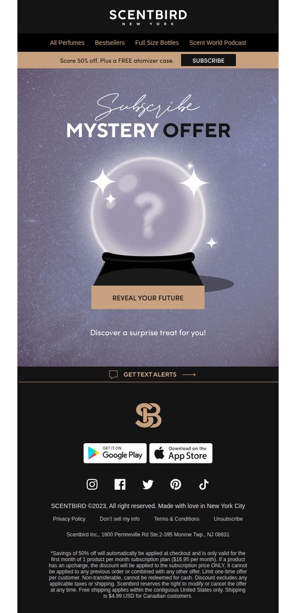 7. There's an EXCLUSIVE offer in your future 🔮✨