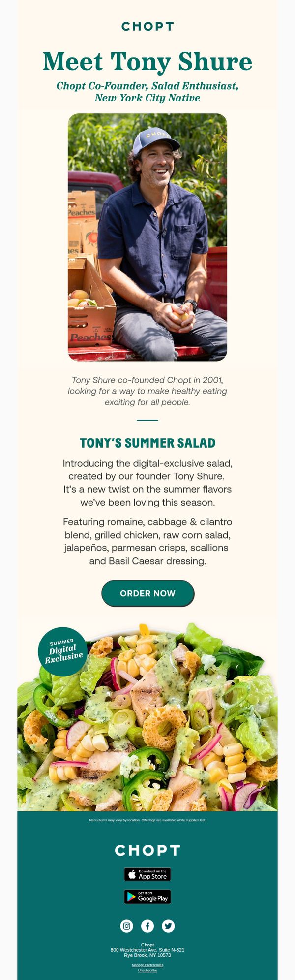 9. Tony's Summer Salad