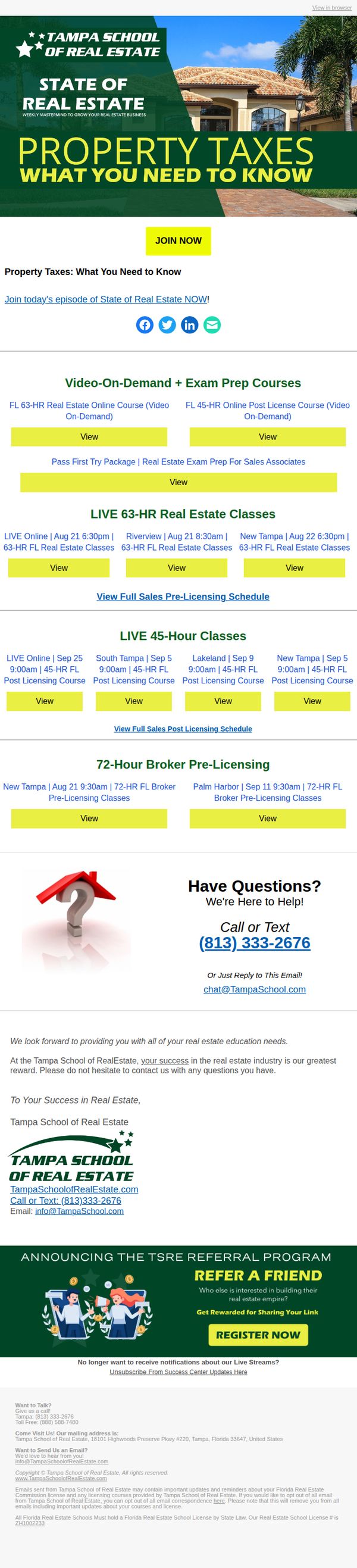 Tampa School of Real Estate
