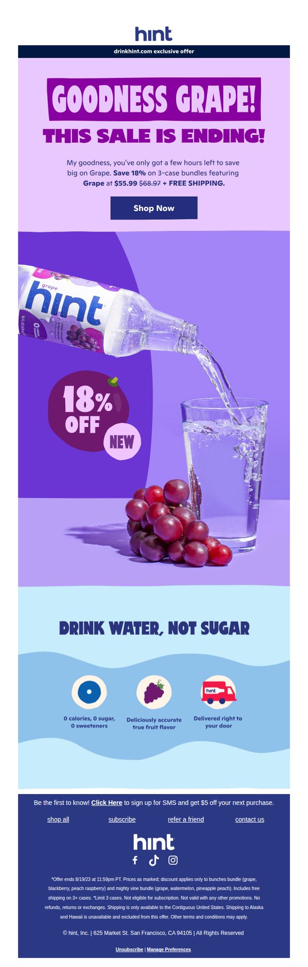 8. Hint: Grape Sale = almost over
