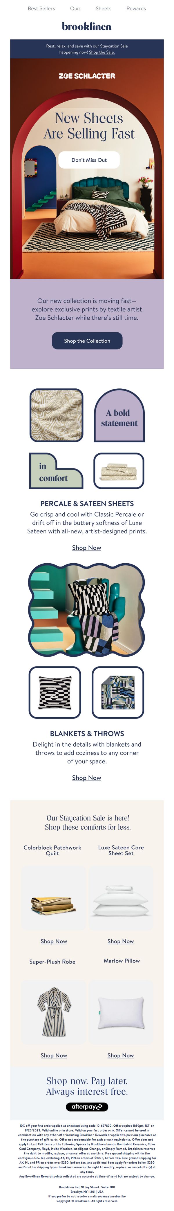 7. Hurry! New Limited Edition Bedding Is Selling Fast