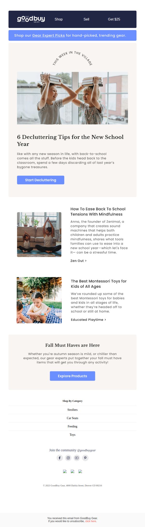 8. GoodBuy Gear: Back to school: how to successfully ease back in 📝