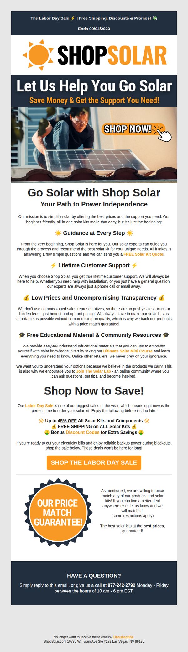 Shop Solar Kits