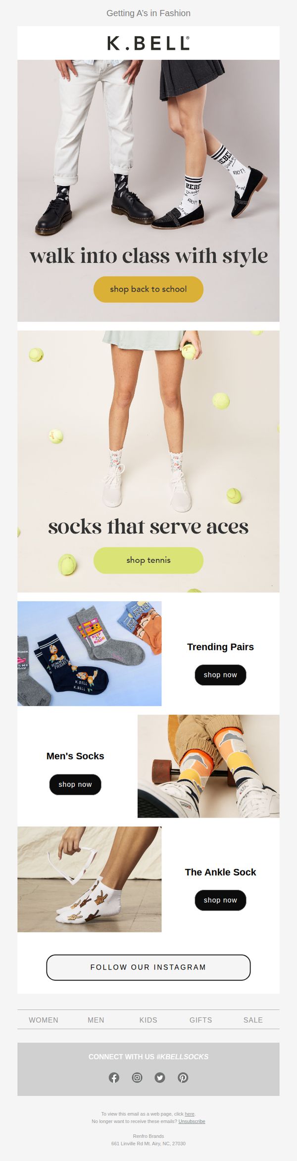 K. Bell Socks
