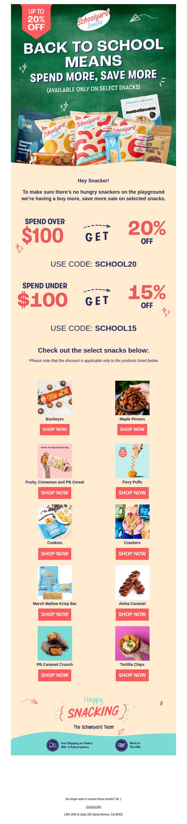 9. Save on healthier Back to School snacks >>