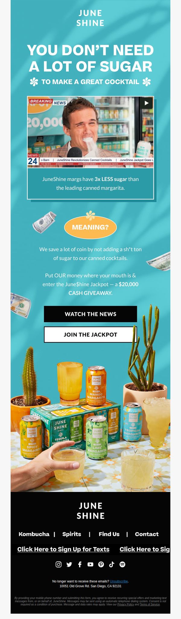 9. June Shine: BREAKING NEWS: Sugar sucks! 🚫