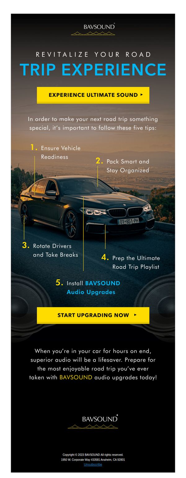 6. Get ready for the perfect road trip 🚗