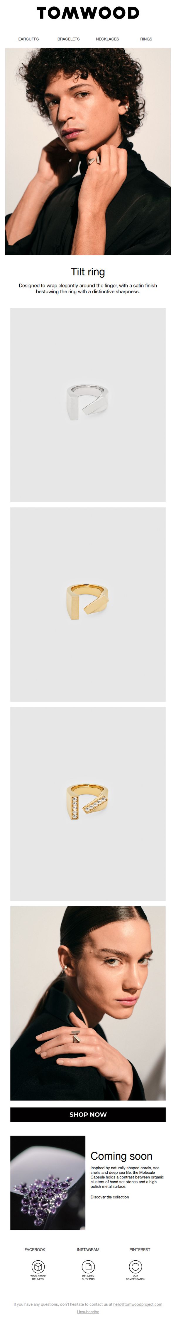 8. Tom Wood Project: Tilt ring l A Tom Wood favorite