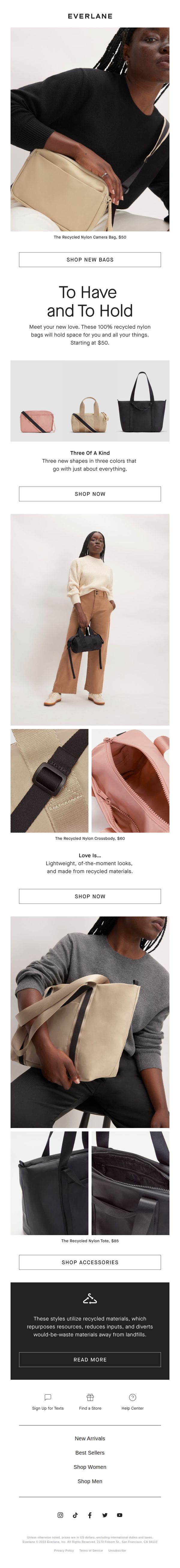 7. Everlane: New Nylon Bags For You and You(rs)