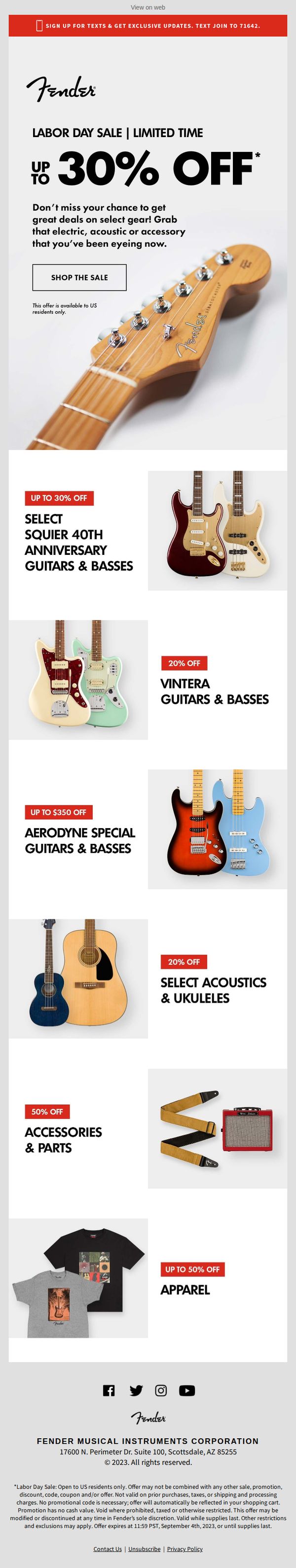 8. 🎸 Limited Time | Up to 30% Off