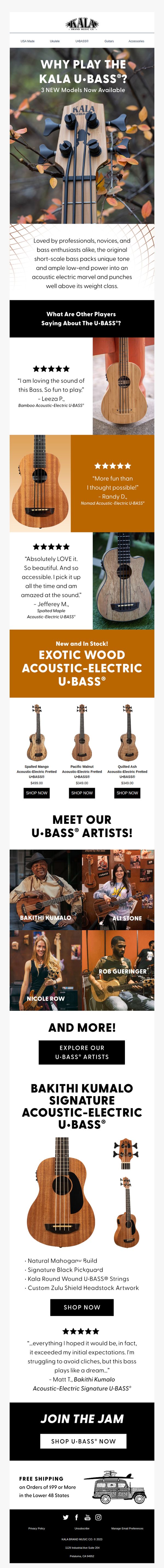 7. Why Do Players Love The U•BASS®?