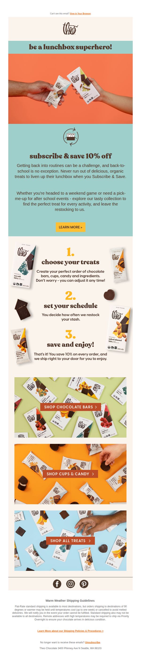 6. Theo Chocolate: 🍎 Back To School Made Easy