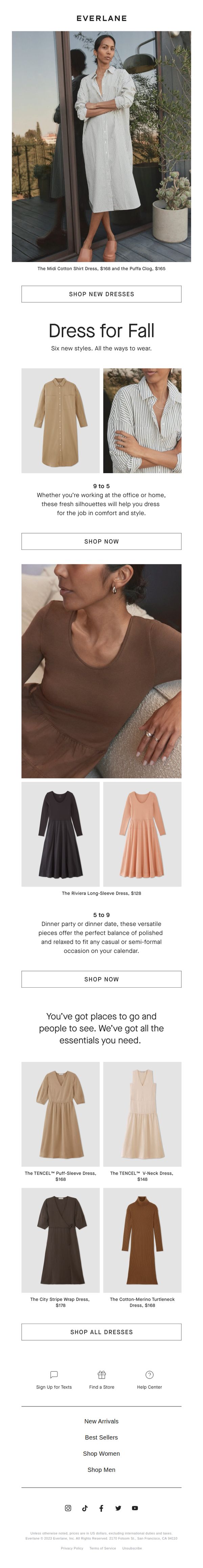9. Six New Dresses