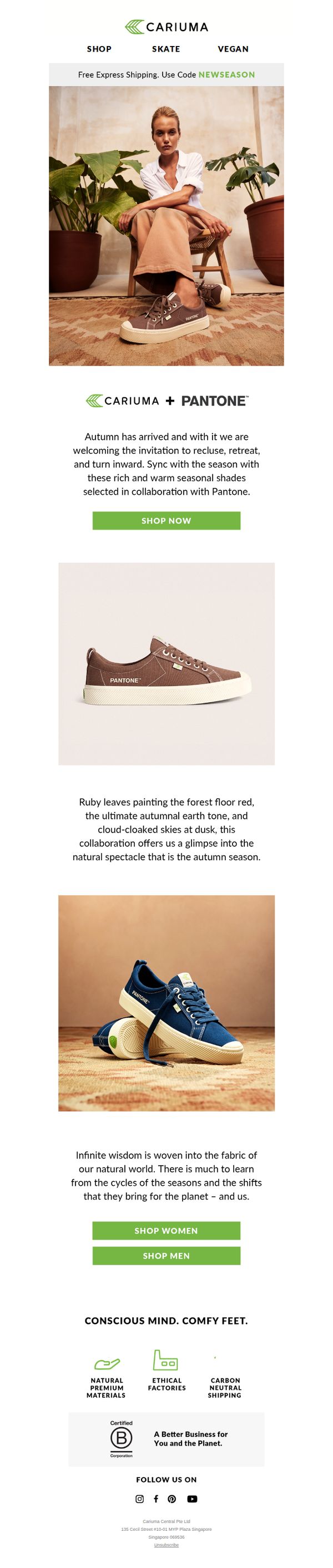 6. NEW: CARIUMA + PANTONE FALL 2023