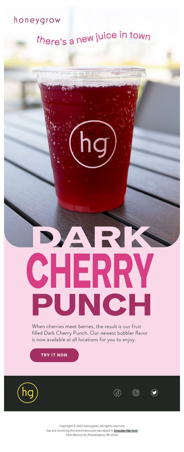 8. Say hello to our new juice 👋