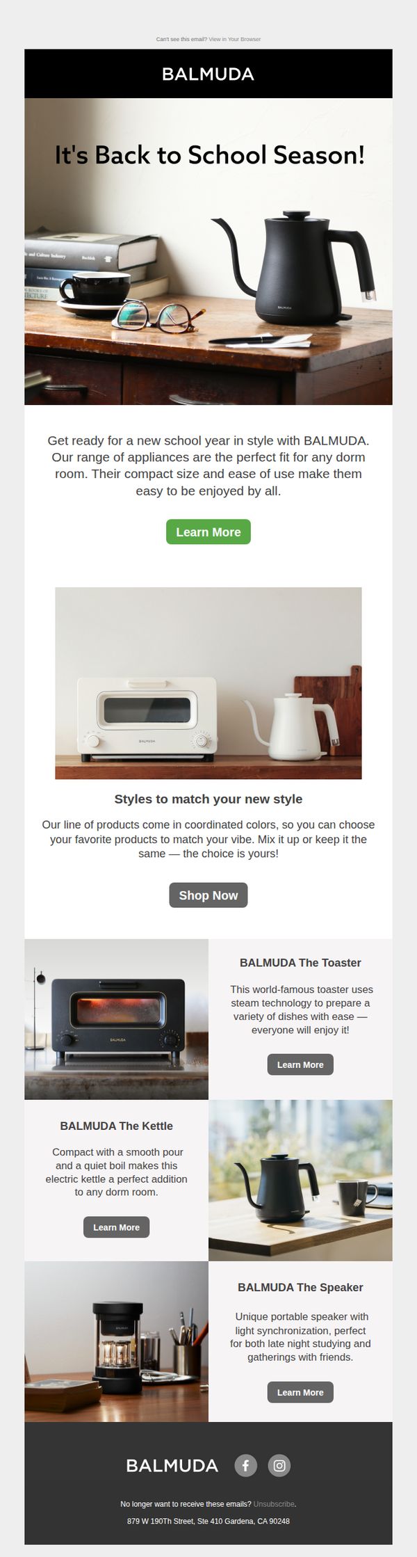 10. BALMUDA: Back To School With BALMUDA
