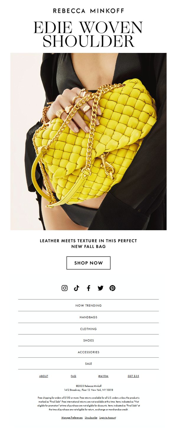 10. New to the Edie Fam: Woven Leather