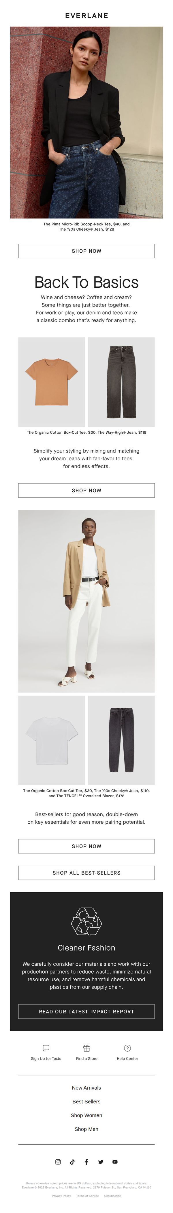 8. Best-Selling Denim + Tees