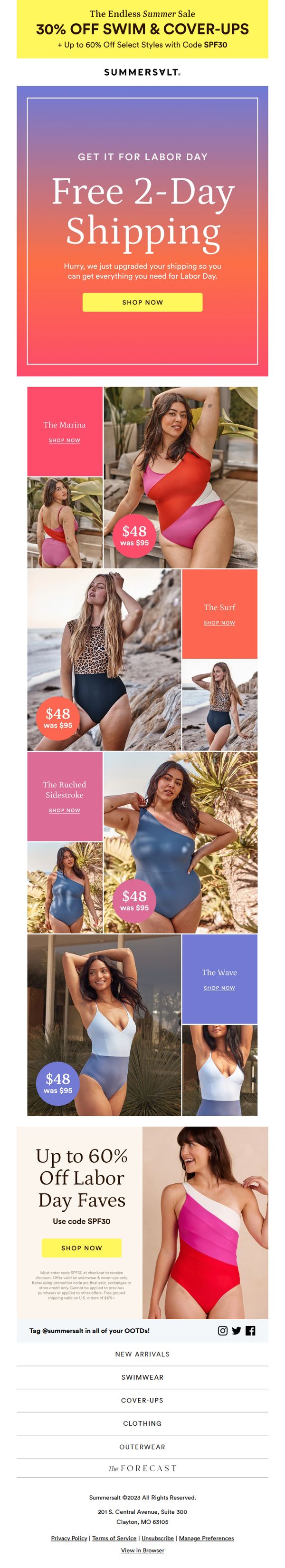 6. It's On! Free 2-Day Shipping for Labor Day