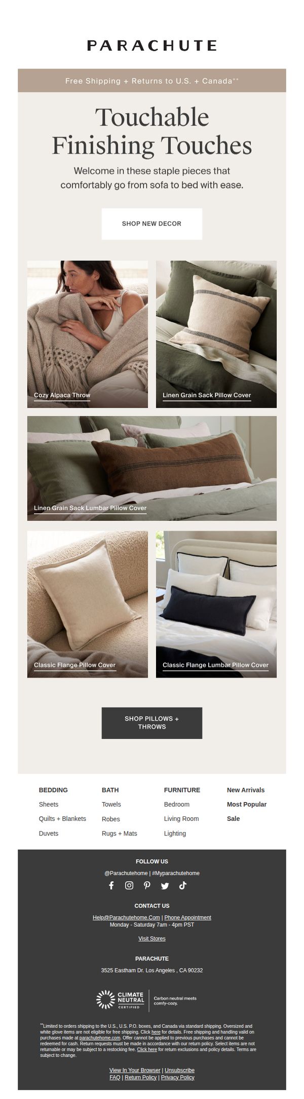 9. Parachute Home: Just In: Pillows + Throws