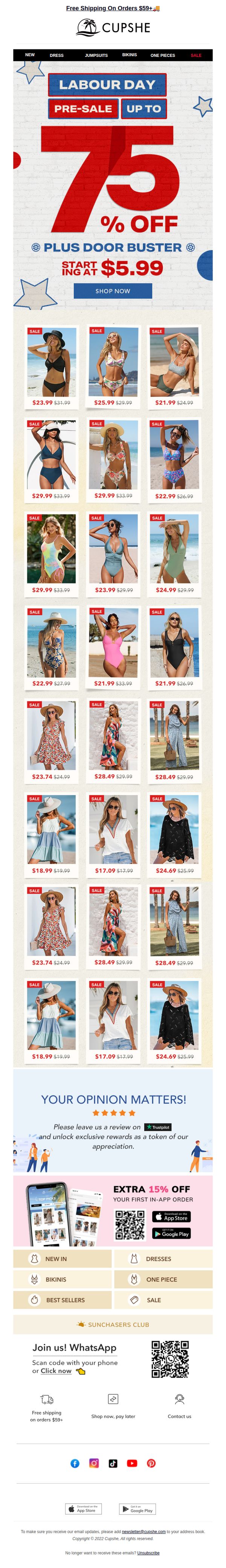 10. 🤑 Labor Day Styles Up to 75% OFF