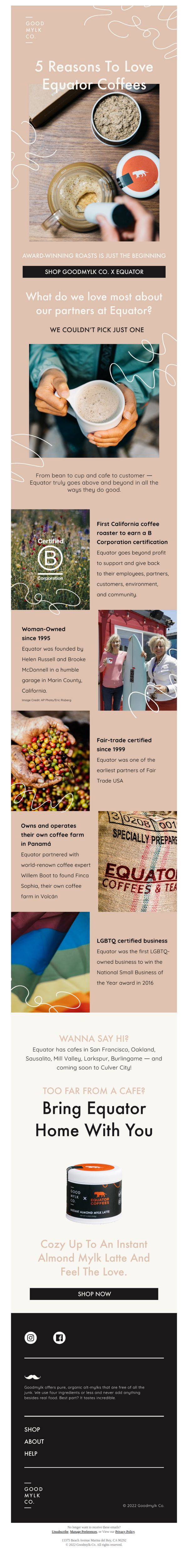 6. Good Mylk: Get the inside scoop on our newest partner ☕️