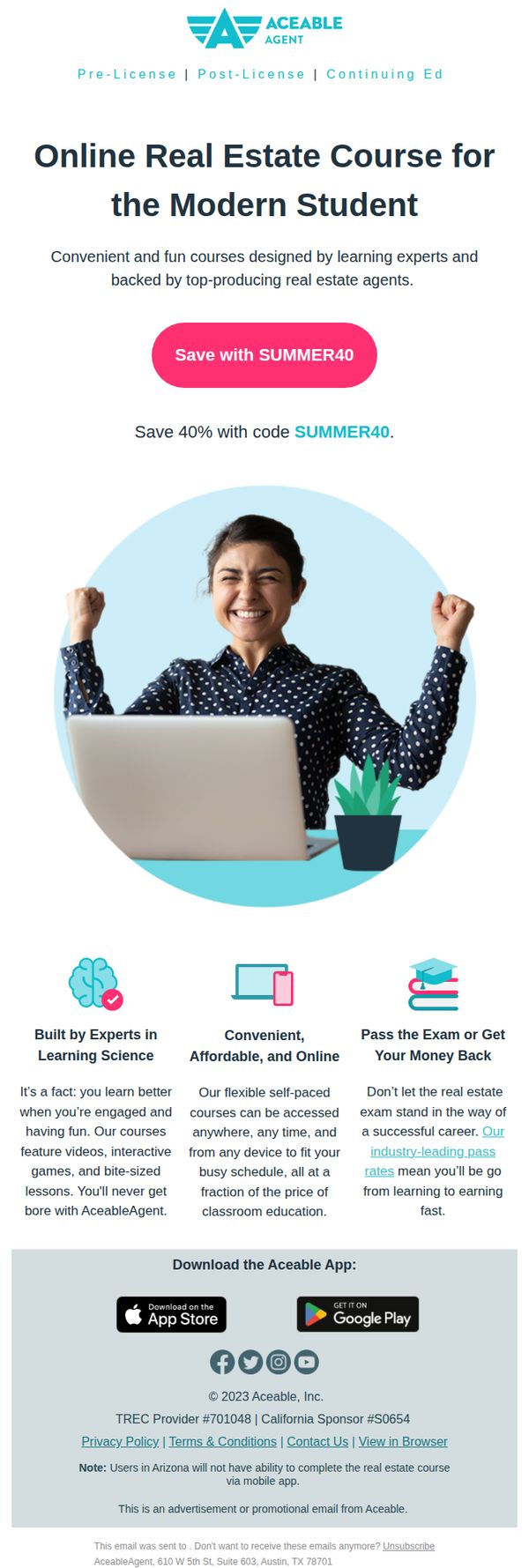 6. Courses designed by learning experts and backed by top-producing real estate agents
